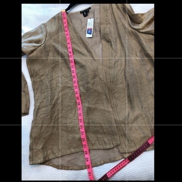 NWT Peace Of Cloth Gold Color Cardigan Jacket - Picture 15 of 16